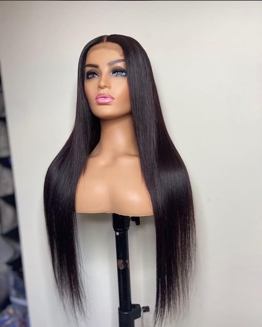 30 inch Human hair Glueless Wig {pre cut' pre plucked}.