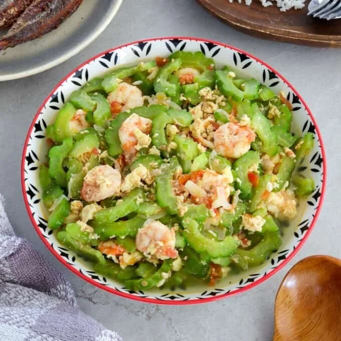 Ginisang Ampalaya With Shrimp