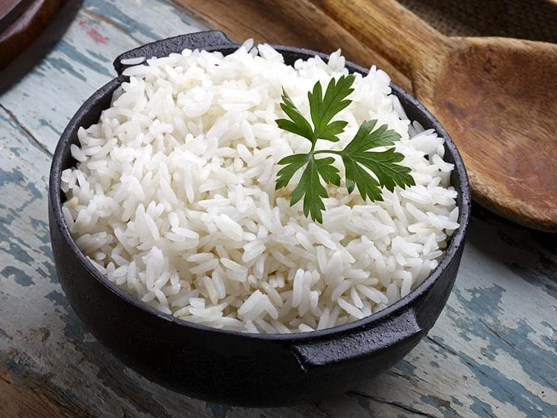 Steamed white rice