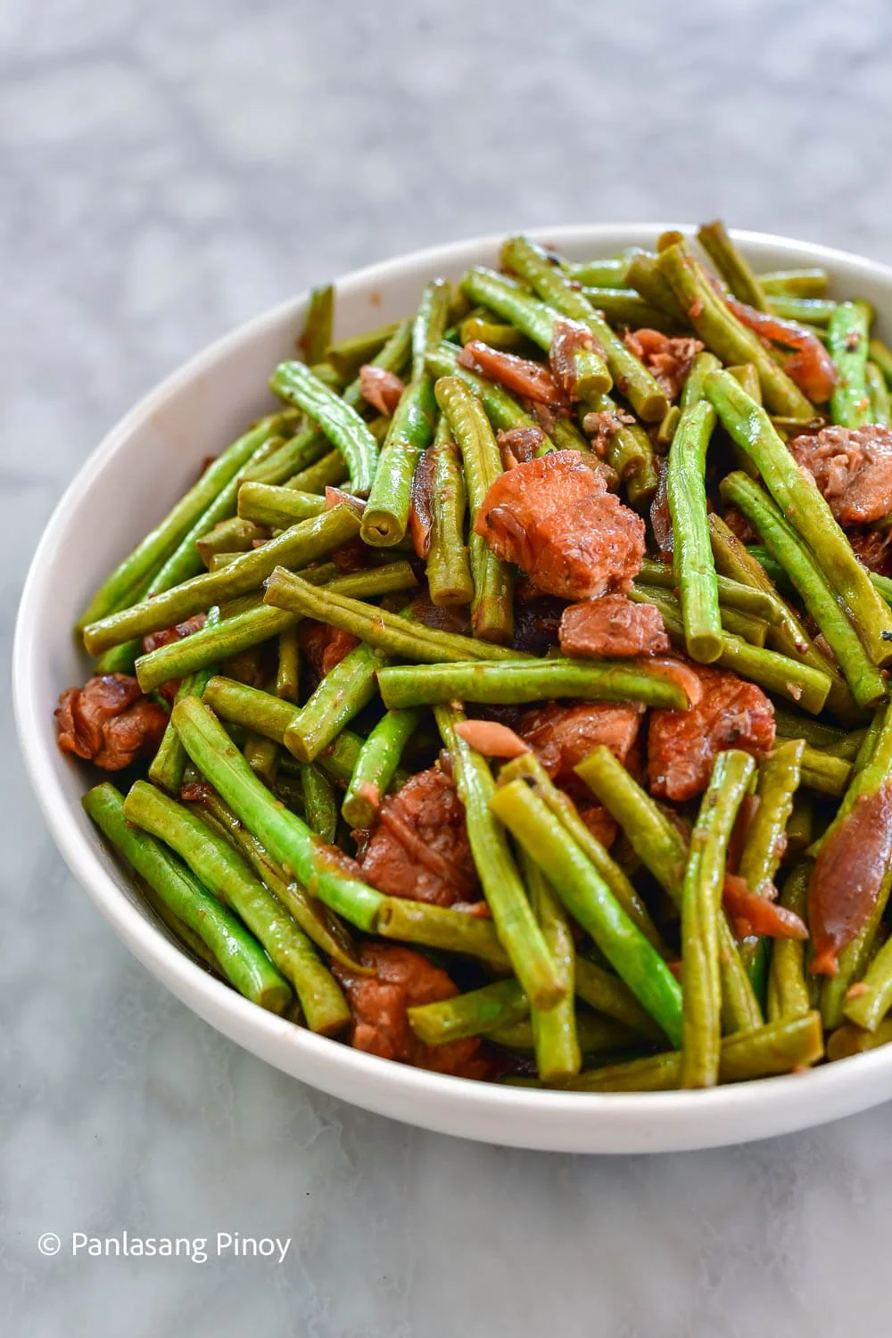 Green Beans in Oyster Sauce - Pork