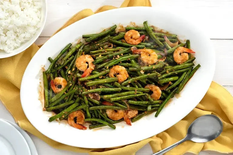 Adobo Sitaw with Shrimp