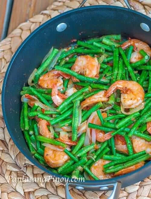 Green Beans in Oyster Sauce - Shrimp