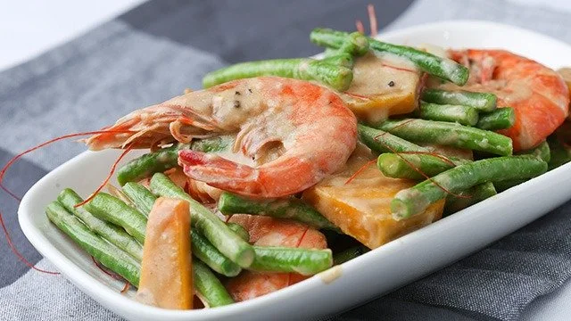 Sitaw & Kalabasa w/ Shrimp - Gata