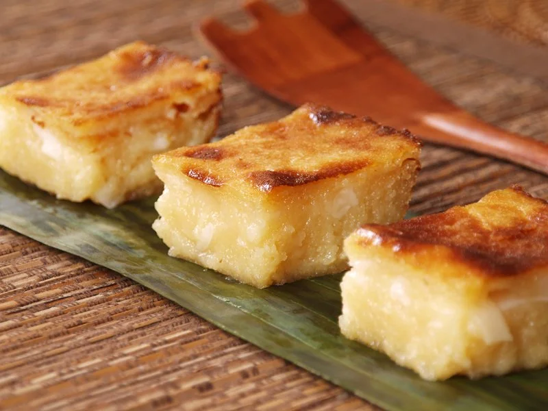 Cassava Cake with Macapuno
