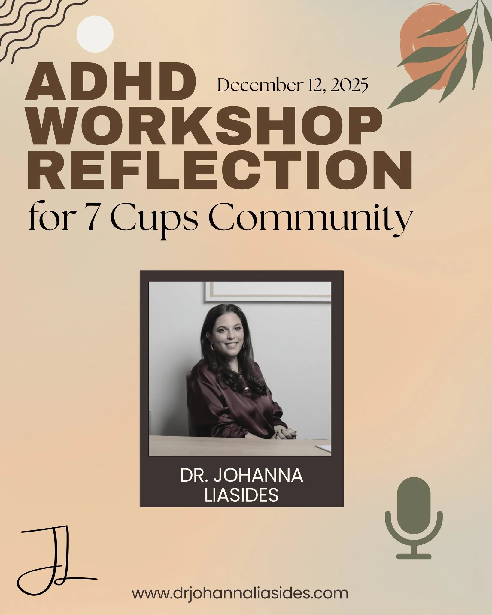 What amazing energy at our recent 7 Cups virtual workshop, Thriving with Adult ADHD: Tools for Focus, Energy, and Self-Compassion."!

We explored:
- Overcoming task initiation
- Managing emotional burnout
- Silencing our inner critic

Huge thank