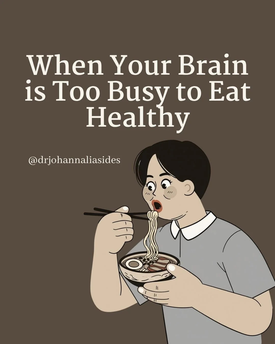 If eating healthy feels harder than it should&hellip;
It might not be your fault

If you find yourself reaching for quick, easy foods, skipping meals, or eating chaotically&hellip; it might not be about discipline, it might be about how your brain is