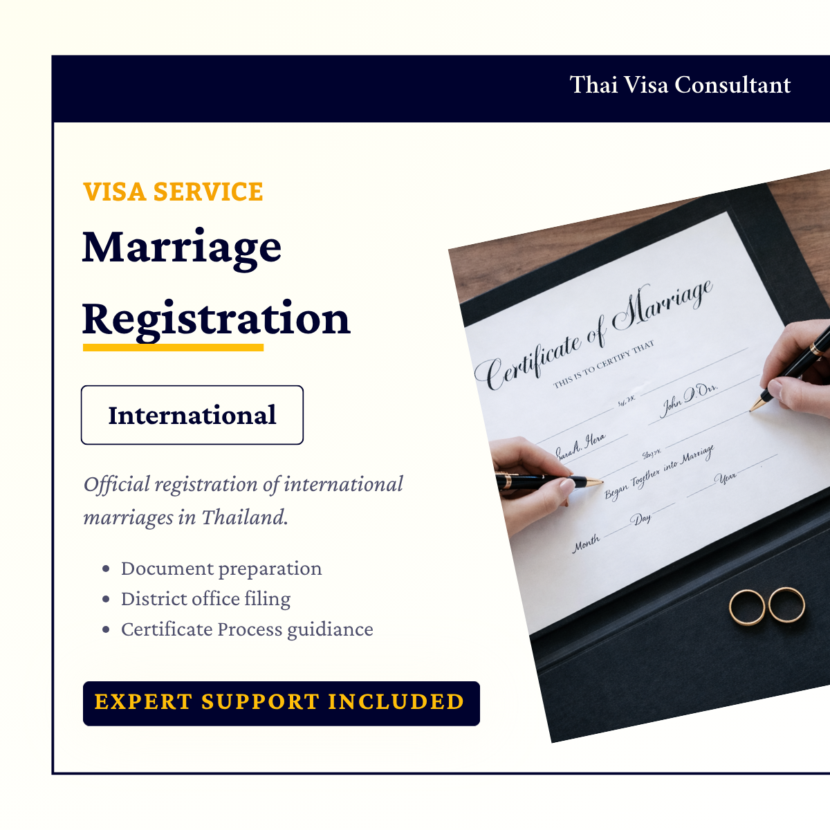 Thailand Marriage Registration Service