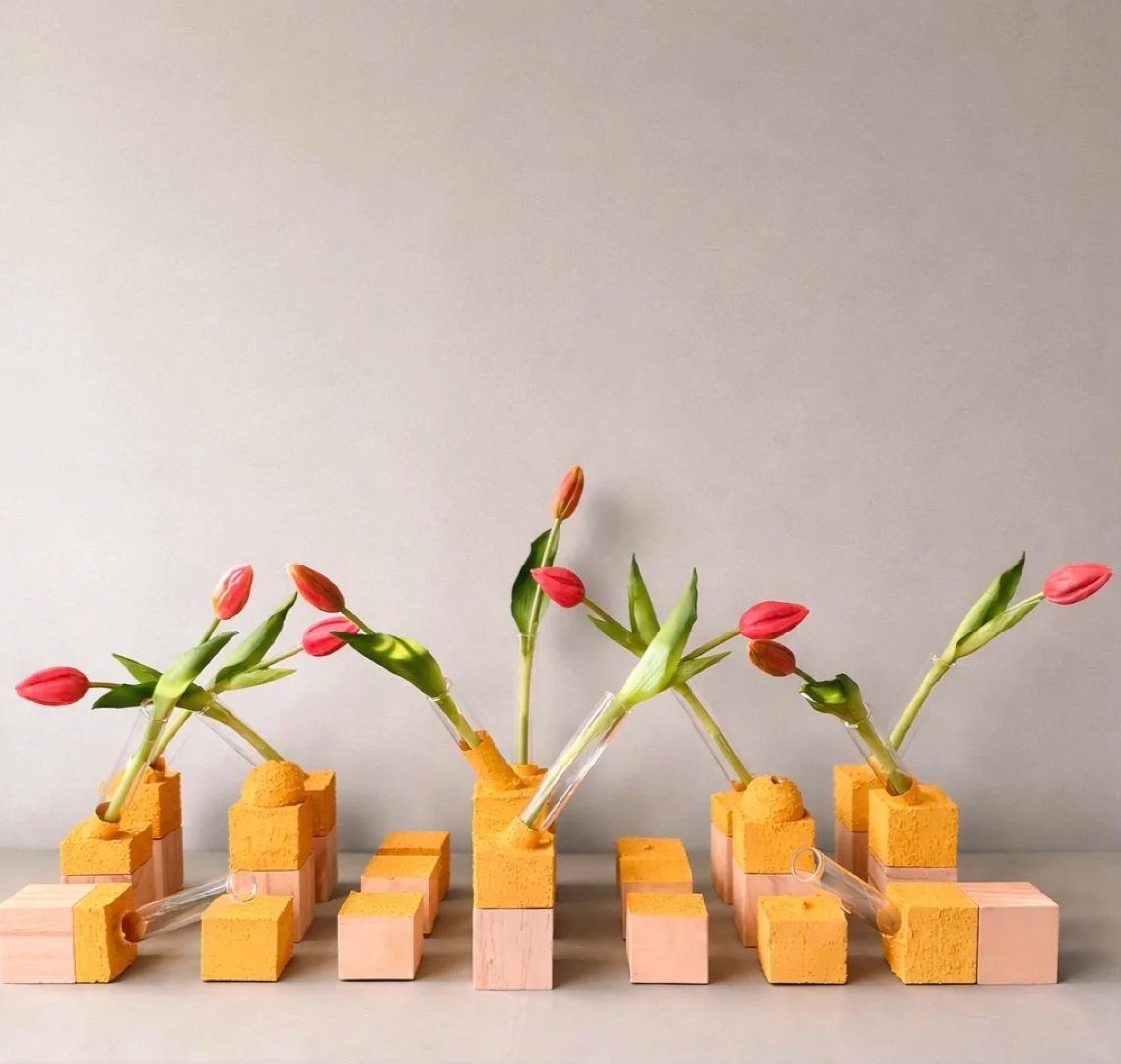 Centro de mesa. 21 piezas escultóricas. 2026.