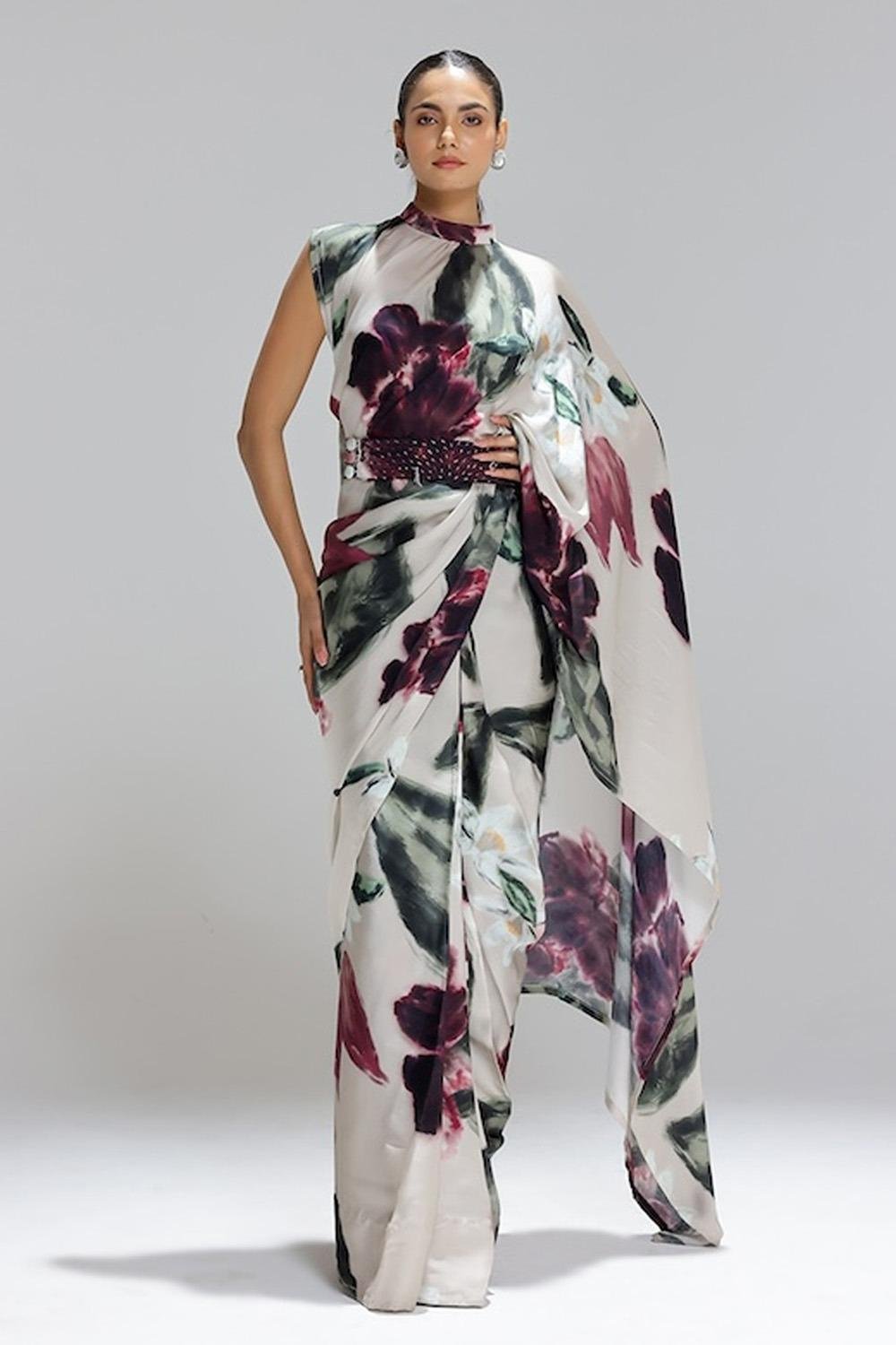 Aurelia Bloom – Japan Satin Saree