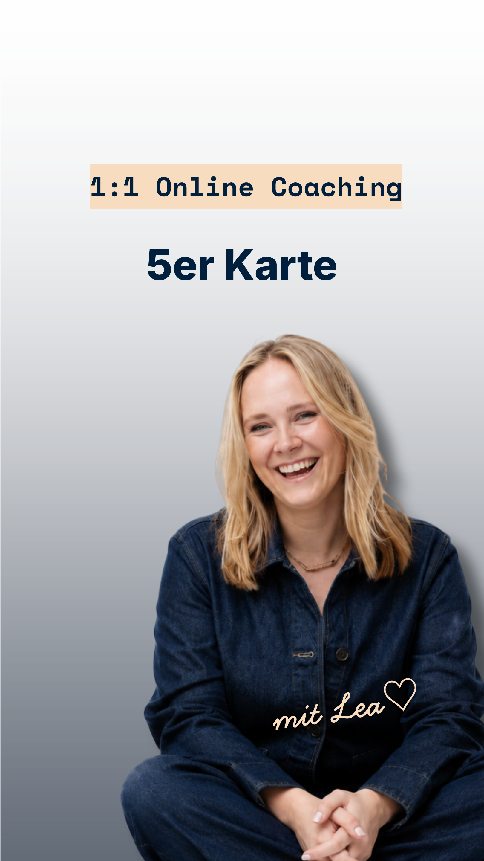 1:1 Online Coaching 5er Karte