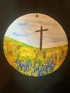 Cross In Flower Field