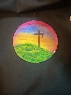 Cross With Red Heart