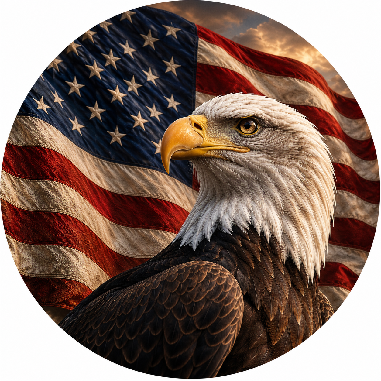 Eagle and Flag