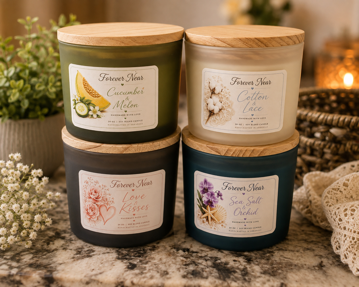 4 Pack Candle Set (1 of each fragrance)