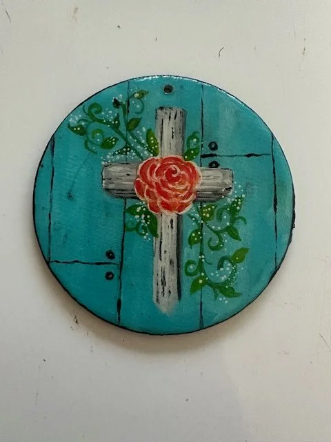 Cross on Turquoise