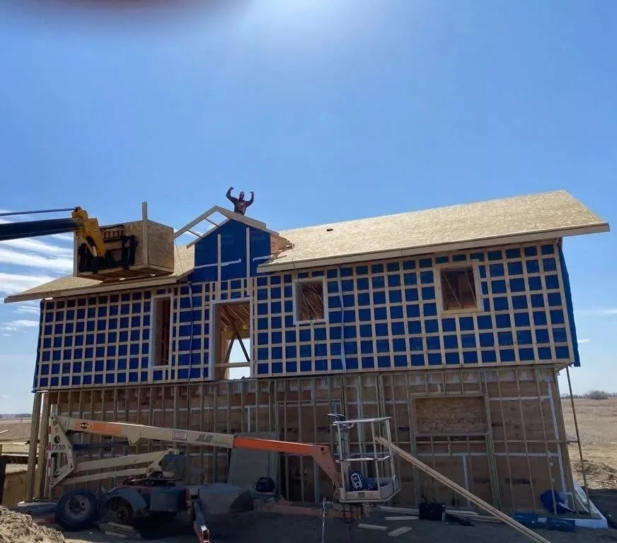 Passive solar house construction