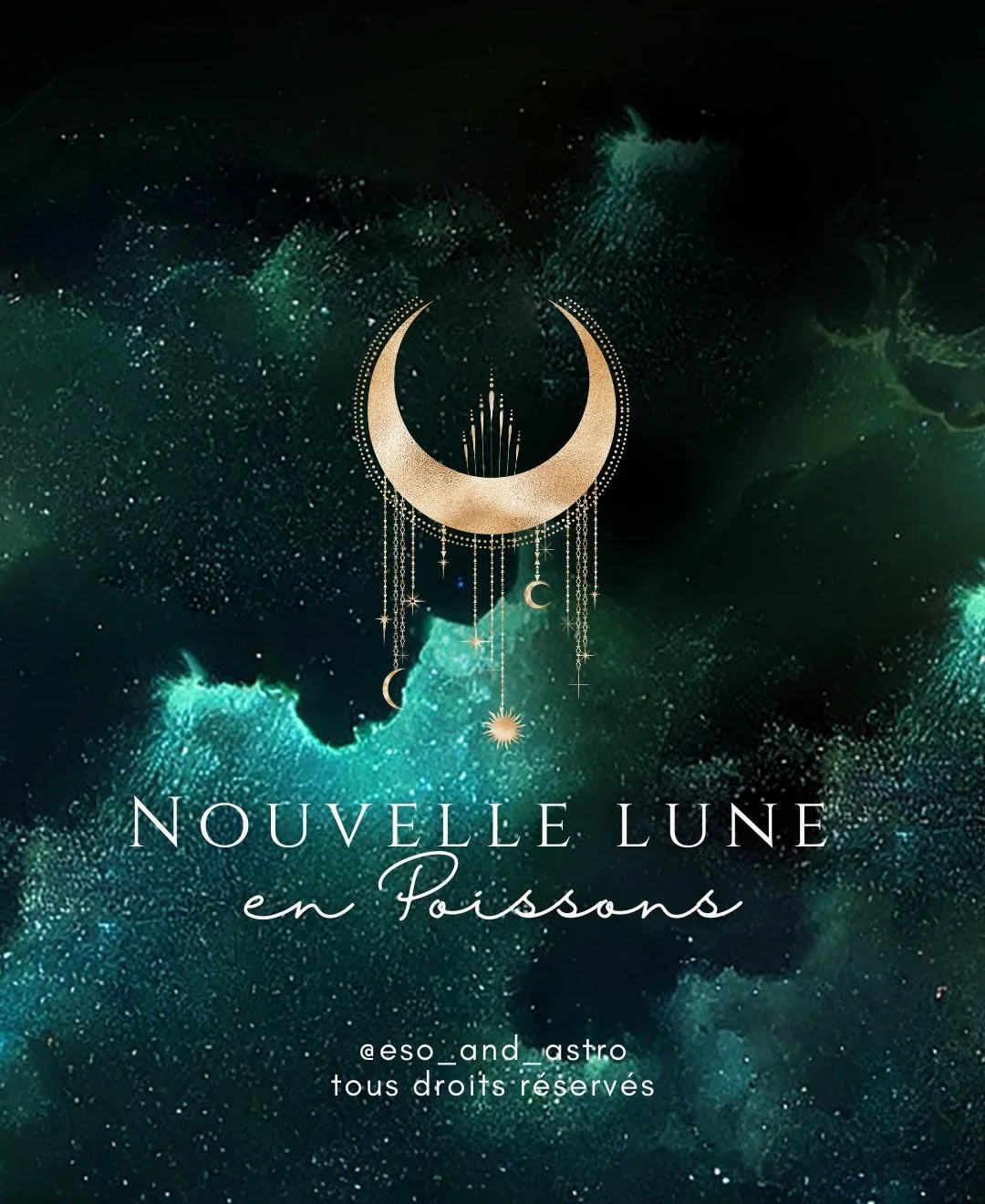 Nouvelle Lune en Poissons ♓️ 

Quelle part de votre vie est en train de d&eacute;railler pour mieux vous r&eacute;aligner avec votre v&eacute;ritable essence ? 

Cette nouvelle lune vous invite &agrave; accueillir l&rsquo;impr&eacute;vu. Laissez l&rs