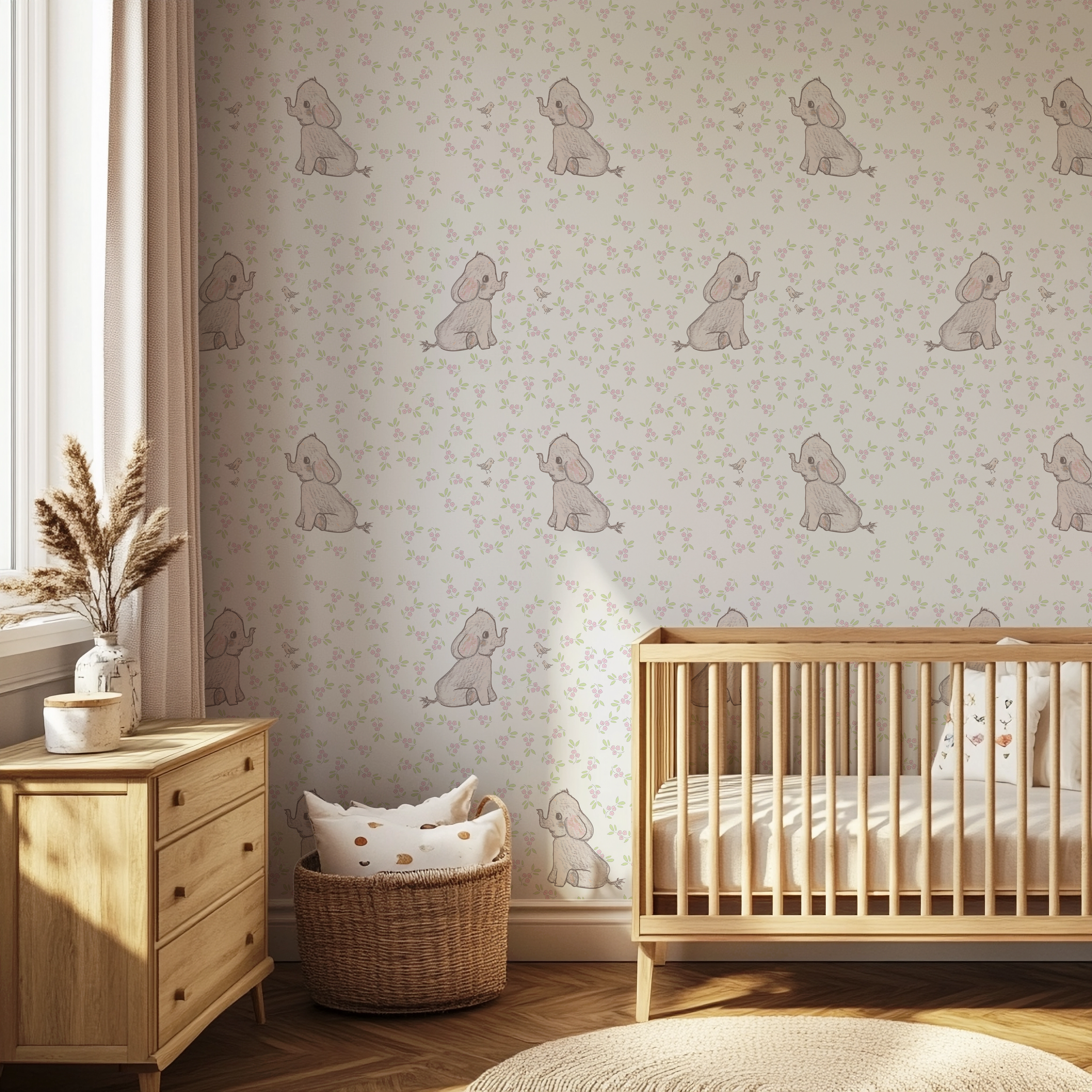 Elephant & Bird ditzy flowers.png