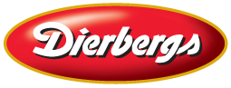The Dierbergs logo with red oval background and white text.