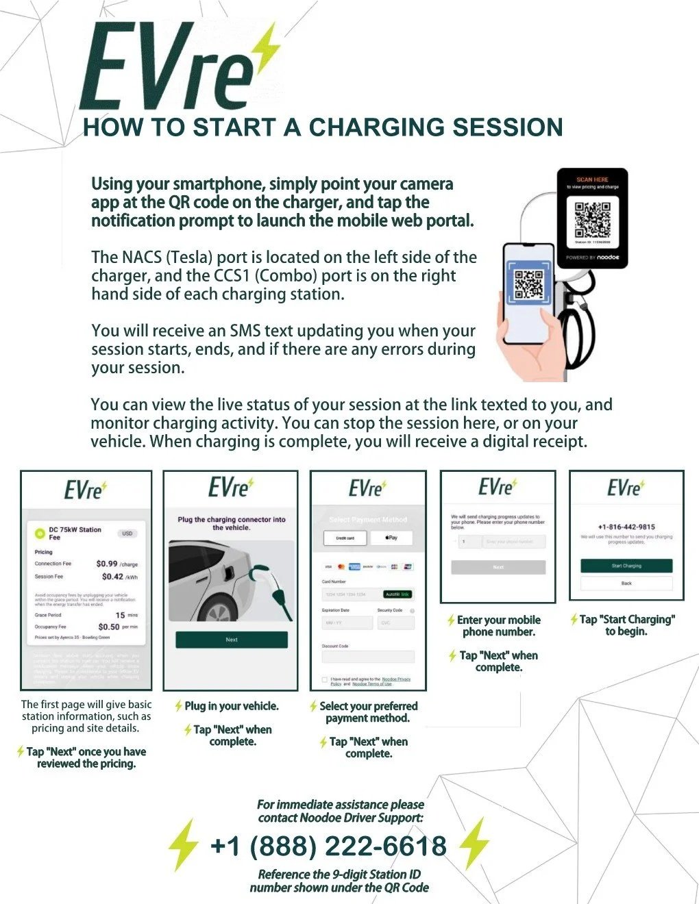 EVre Noodoe Charging Help