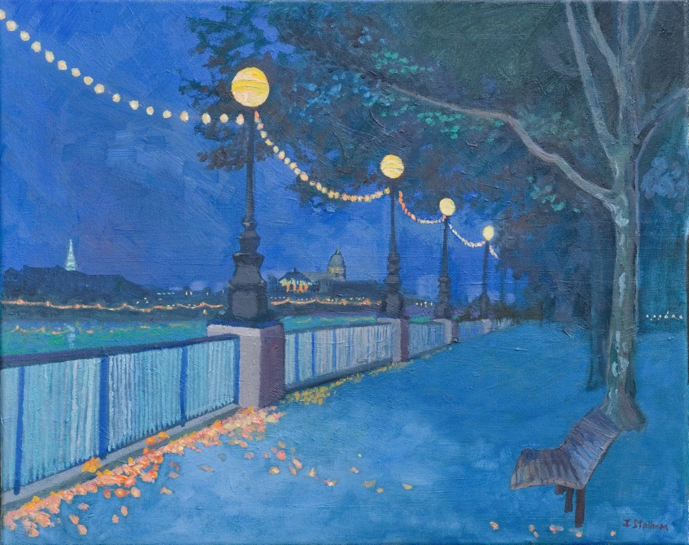 The Embankment Looking Toward St Paul's - London