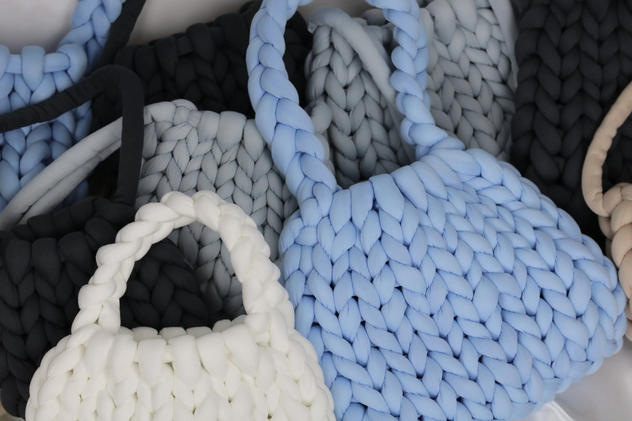 Grobstrick-Tasche