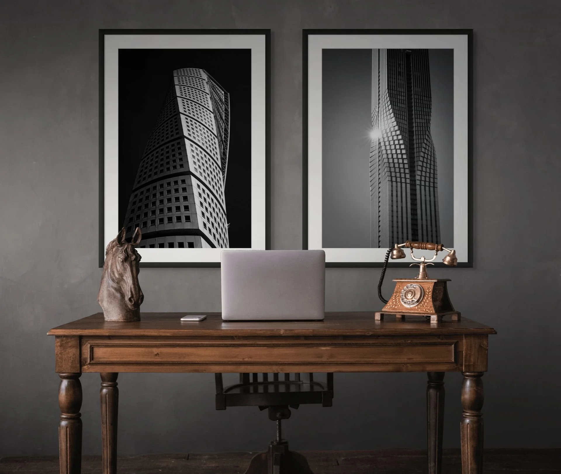 Klaratornet skyscraper in Göteborg, a clean-lined cityscape print for a home office wall
