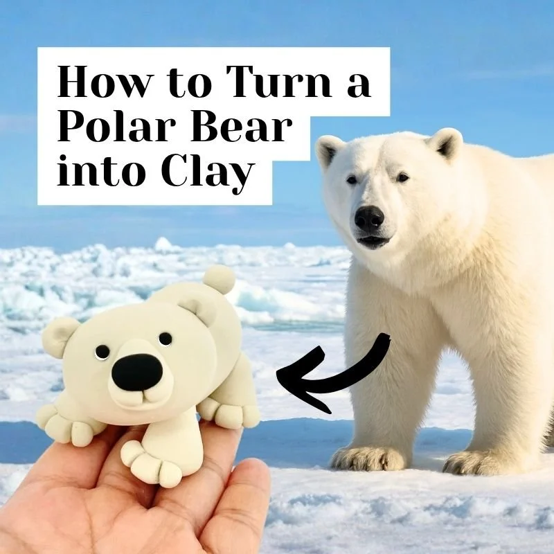 Building a Polar Bear with Simple Clay Shapes