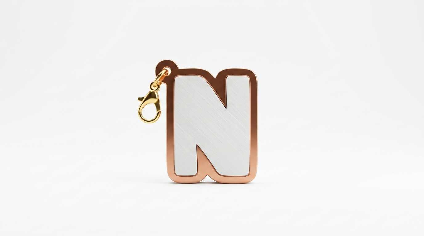 charm - letter rose gold white.png