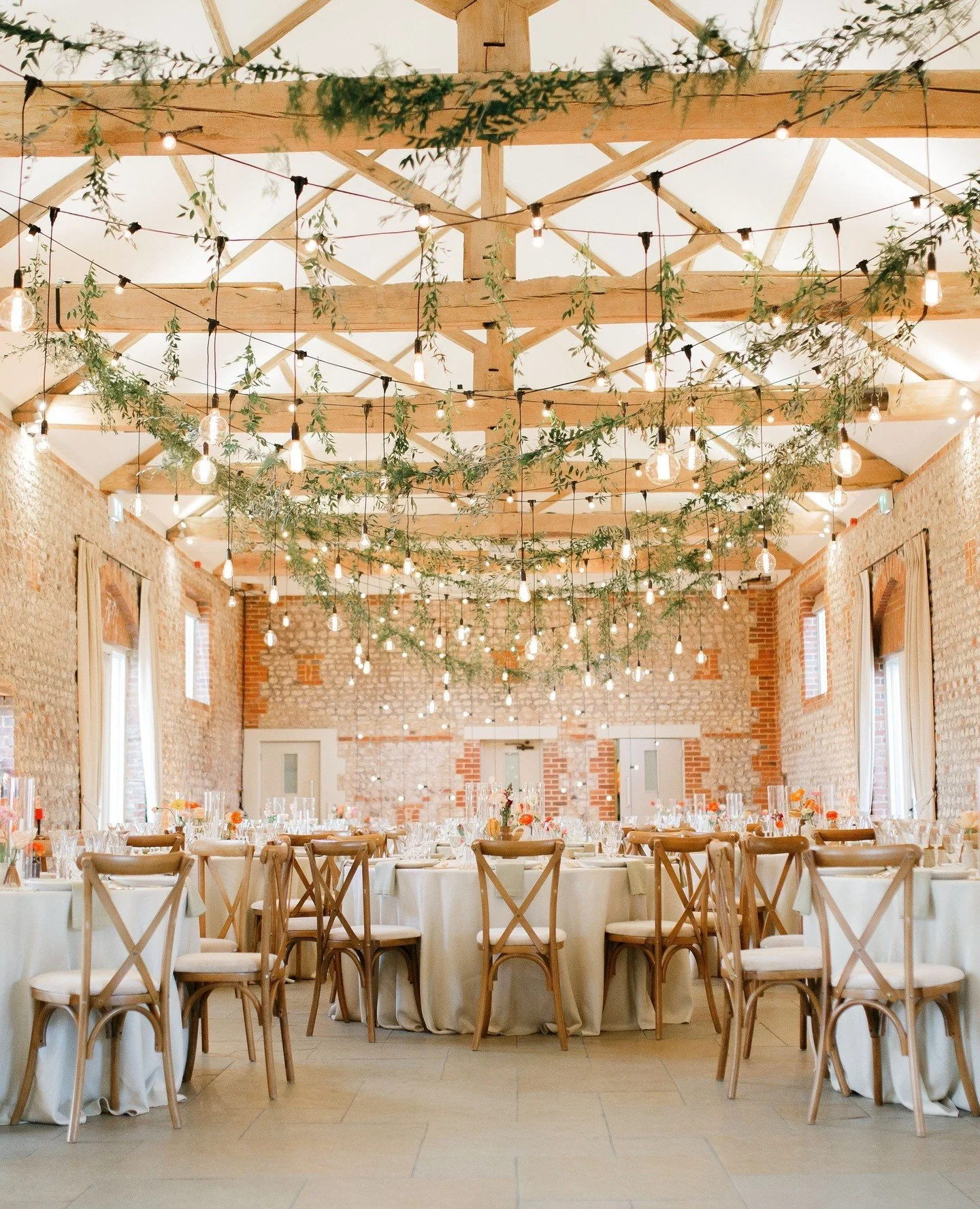 Crossbeam festoon and filament bulbs at Farbridge⁠
⁠
Photography - @whitestagweddings⁠
Design &amp; Concept - @farbridgeevents⁠
Rigging by Doug &amp; Liz
