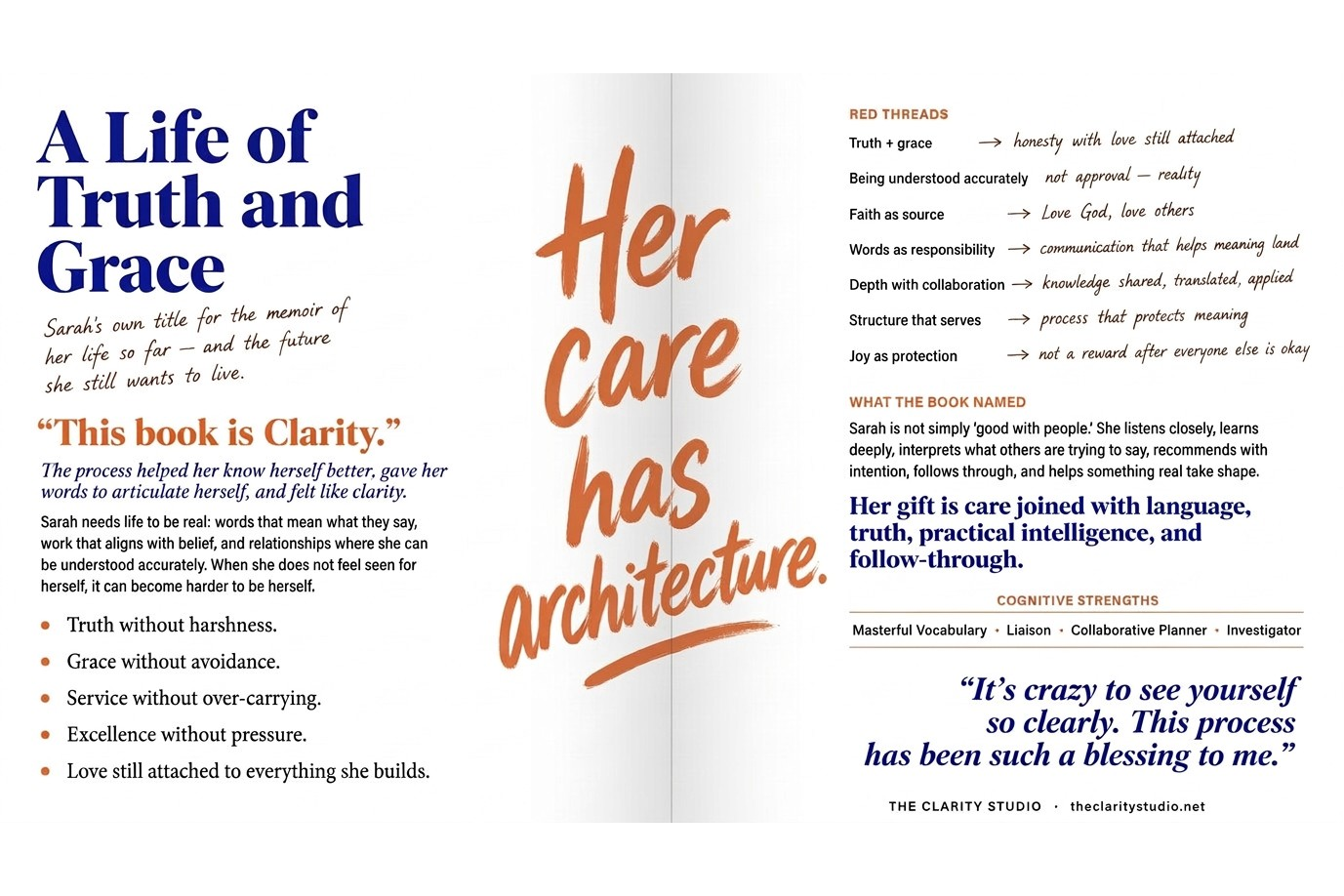 Truth, Grace, and the Architecture of Care.