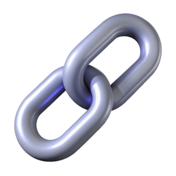 Chaîne métallique à maillons ovales