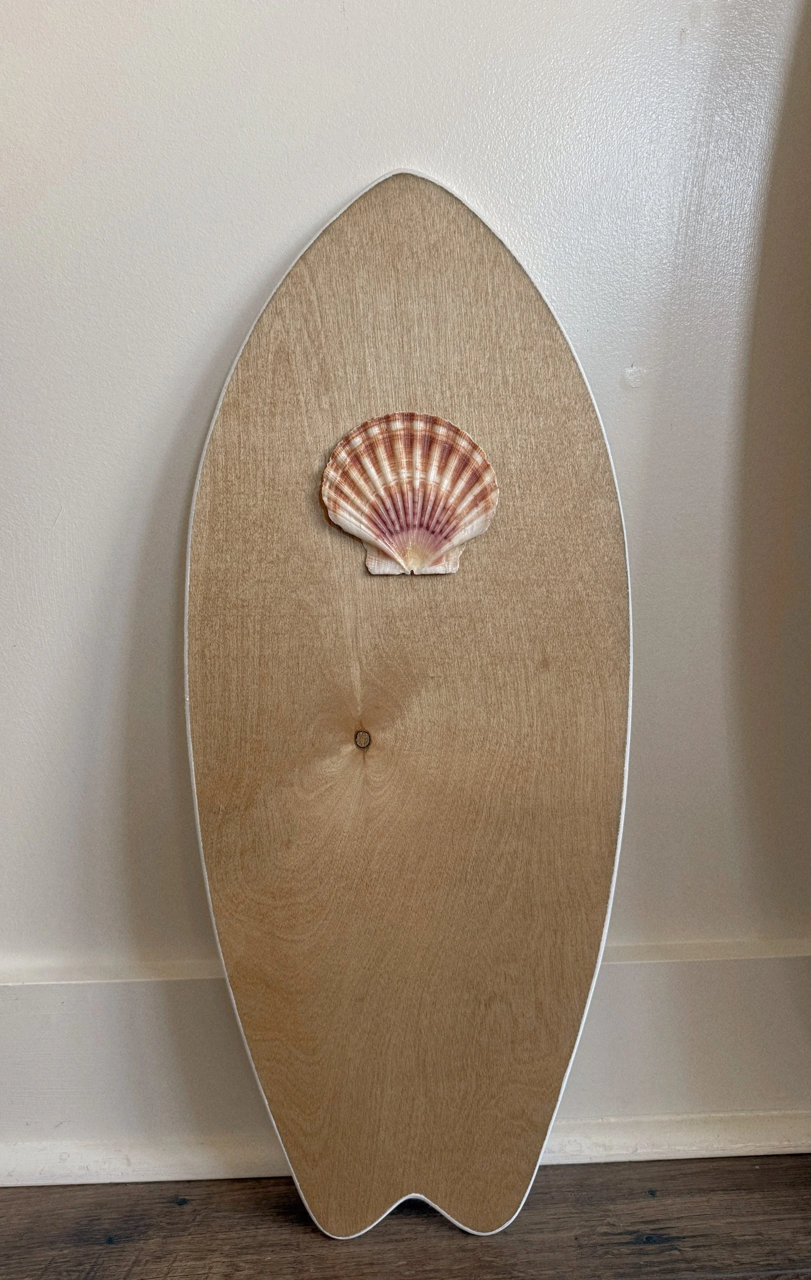 golden oak + shell sled