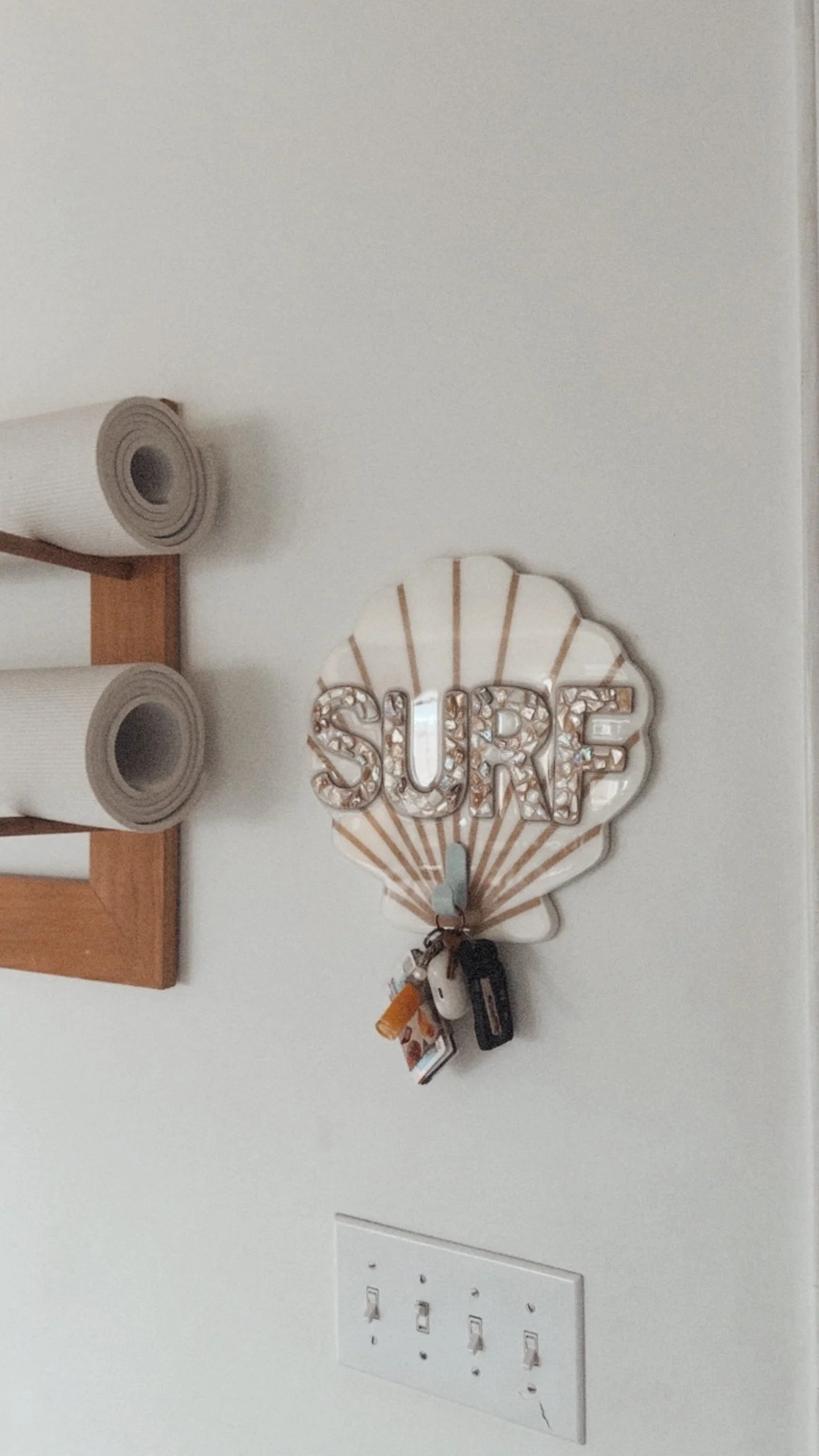 surf shell key/bikini holder