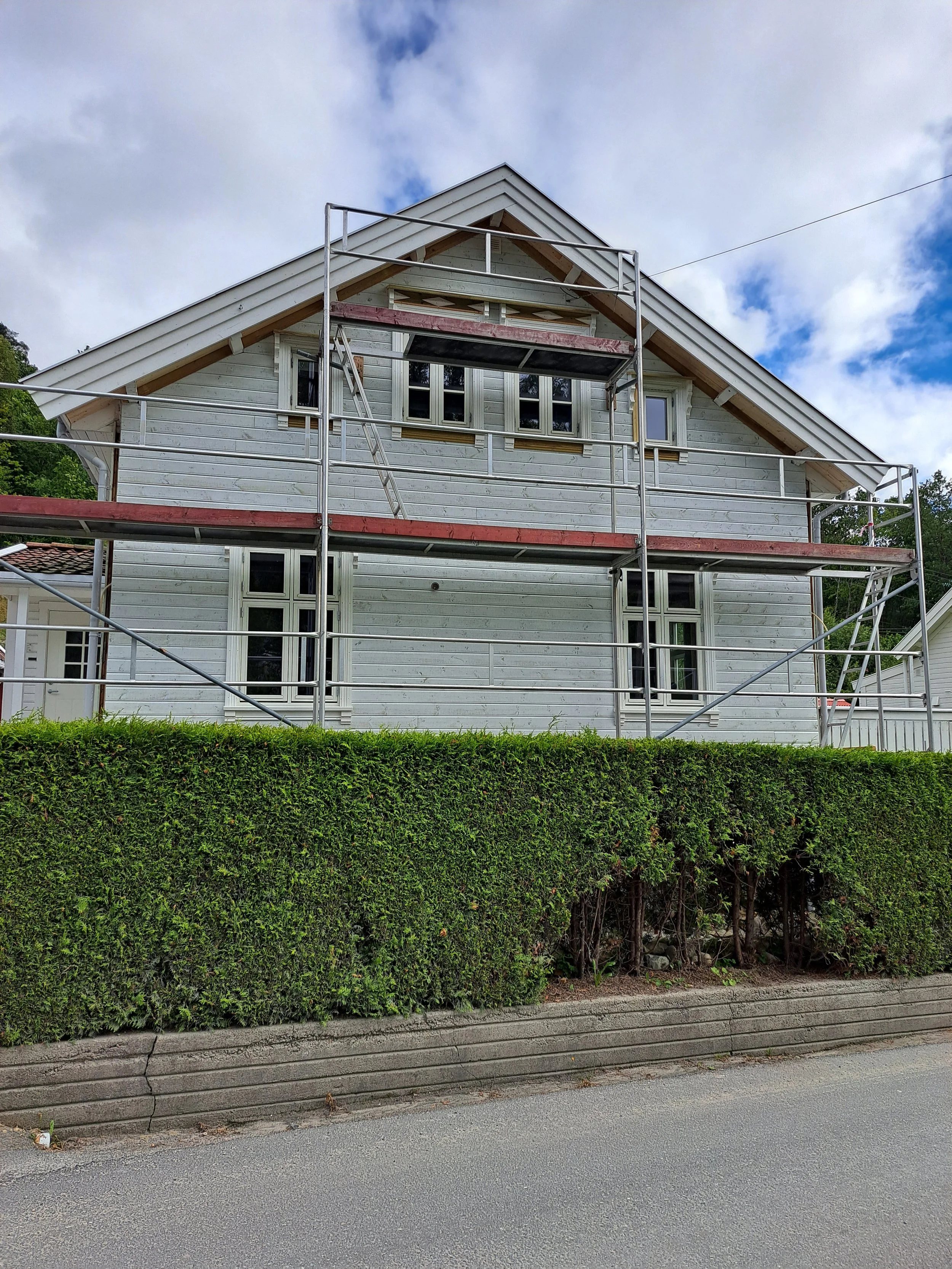 bytte kledning hus mandal