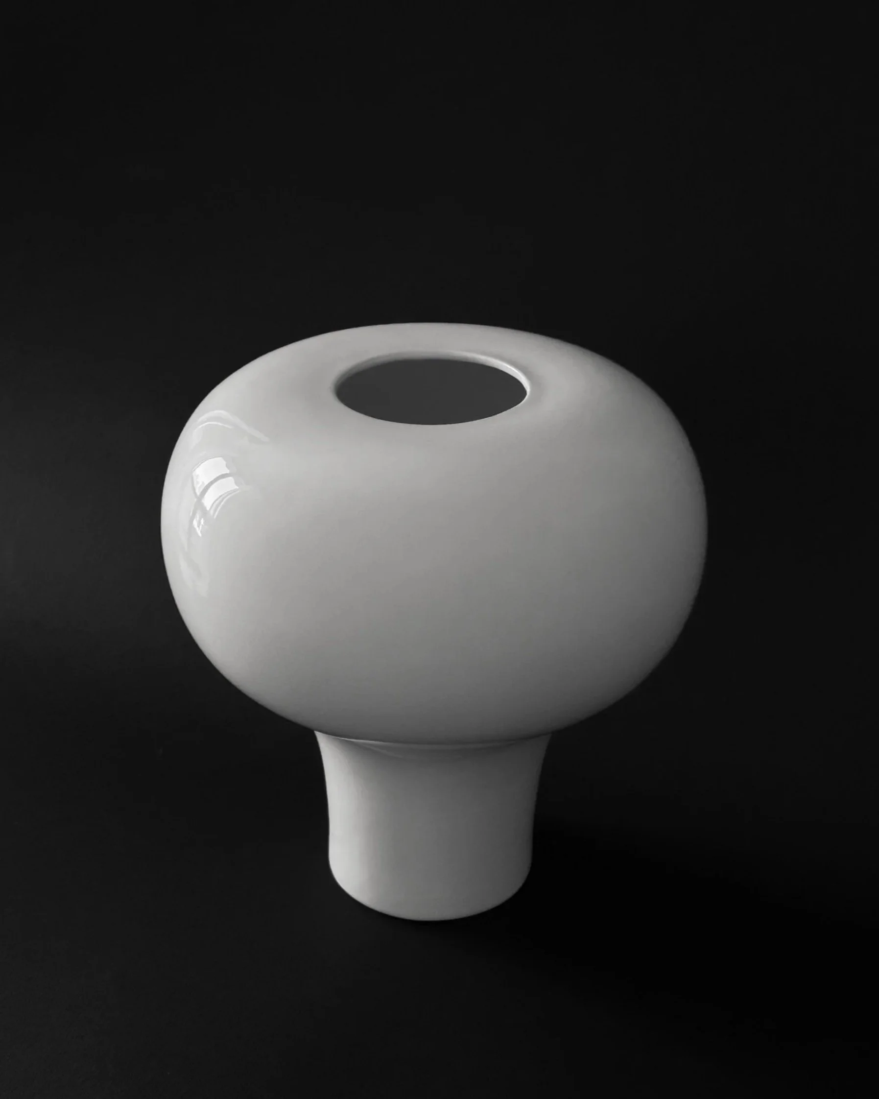 Modernist White Ceramic Vase