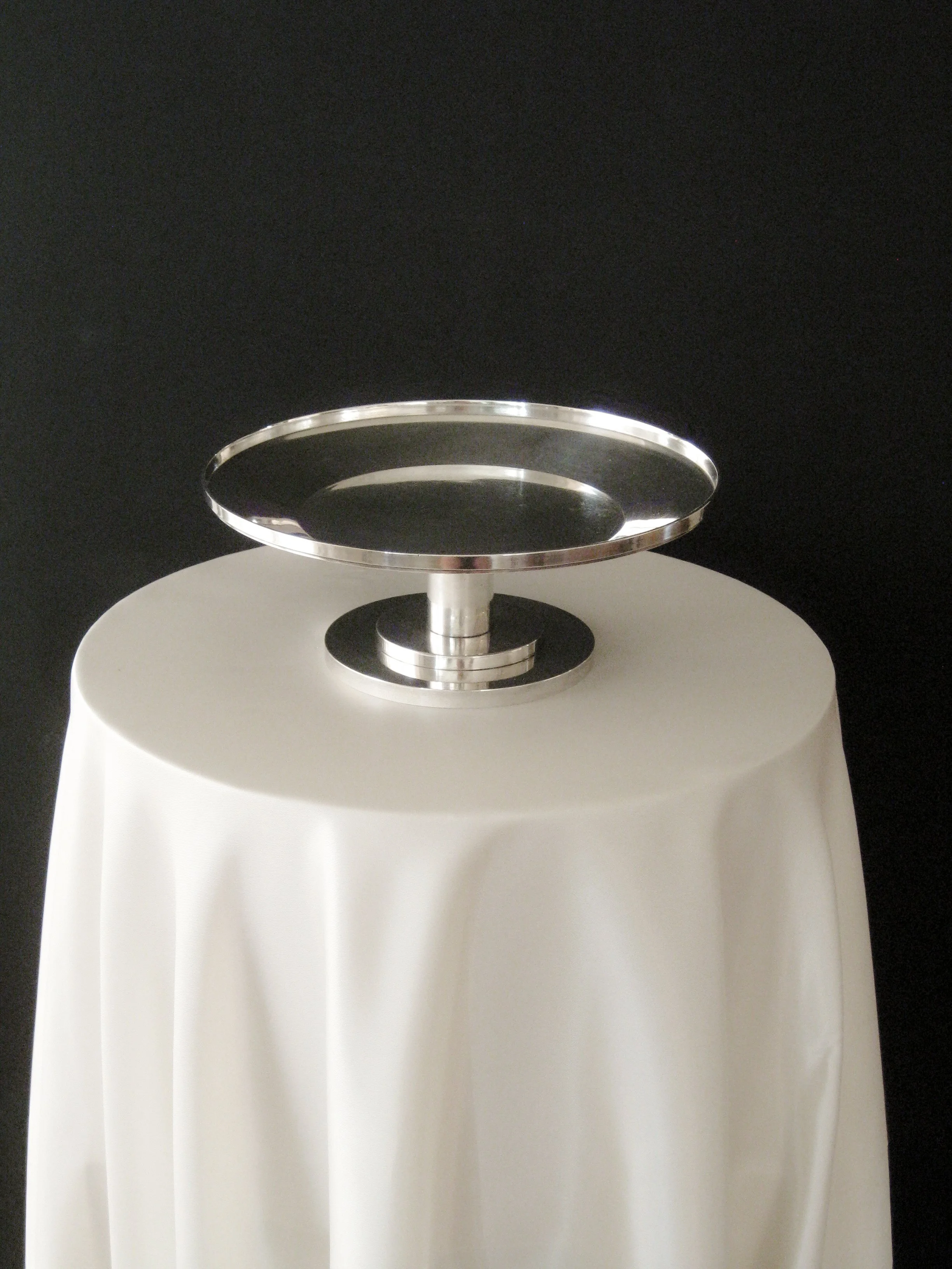 Art Deco Silver-Plated Stand, Gio Ponti Era