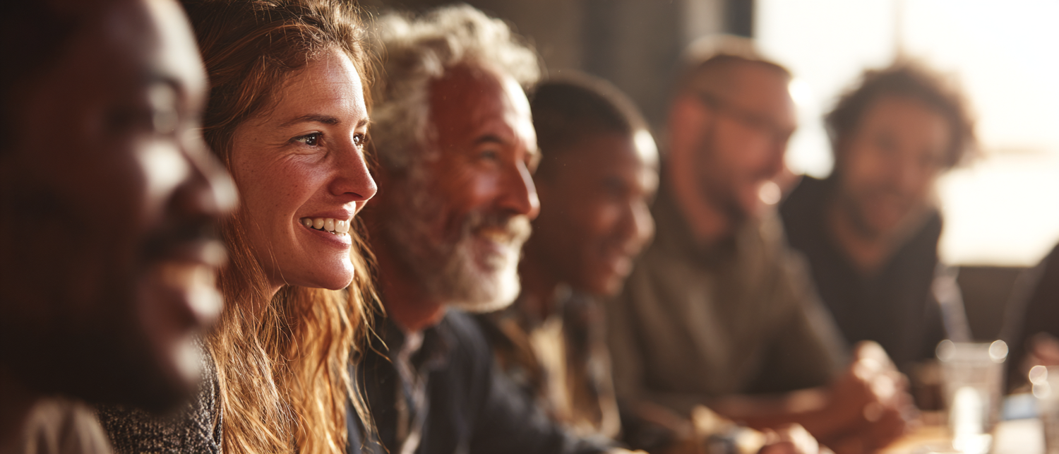 Guests at a private cocktail event