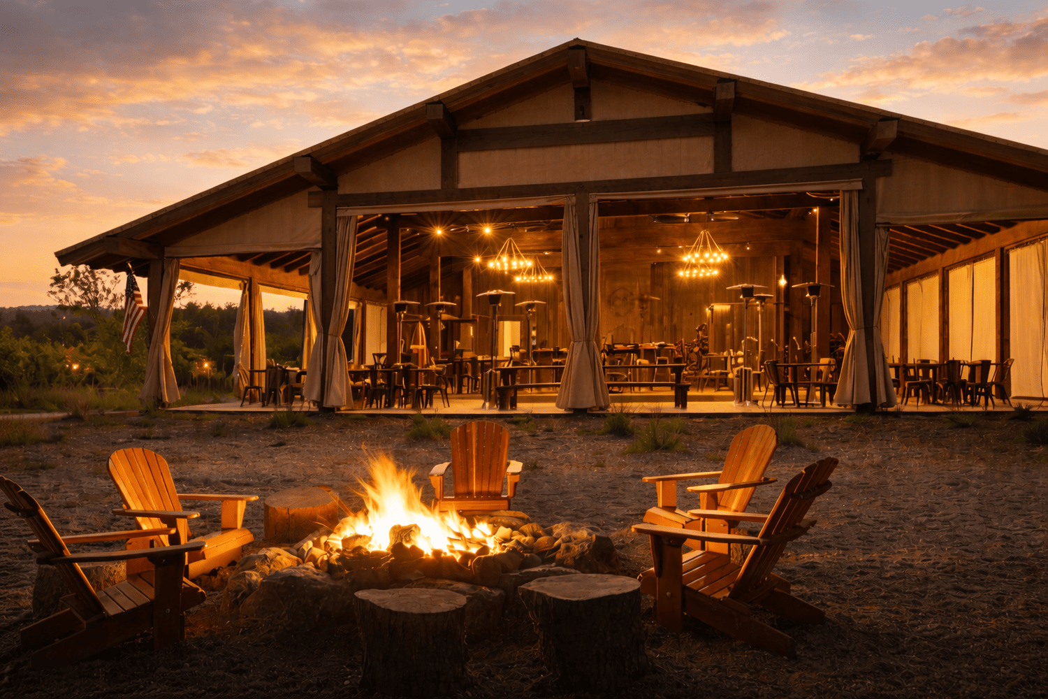 Conestoga Ranch glamping event venue, Bear Lake Utah