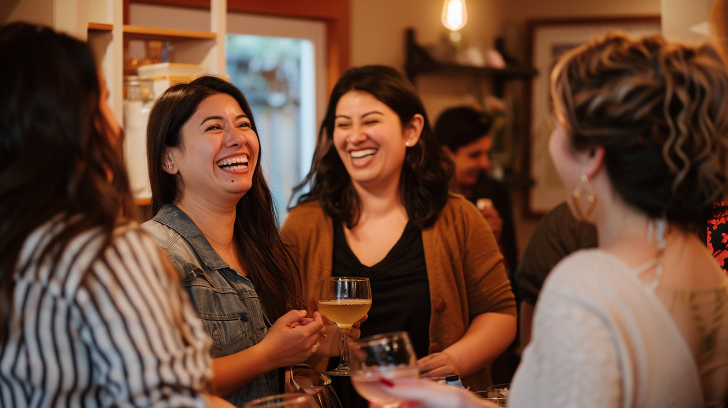 Streetscape of King Street in Charleston at dusk with restaurant lights glowing
