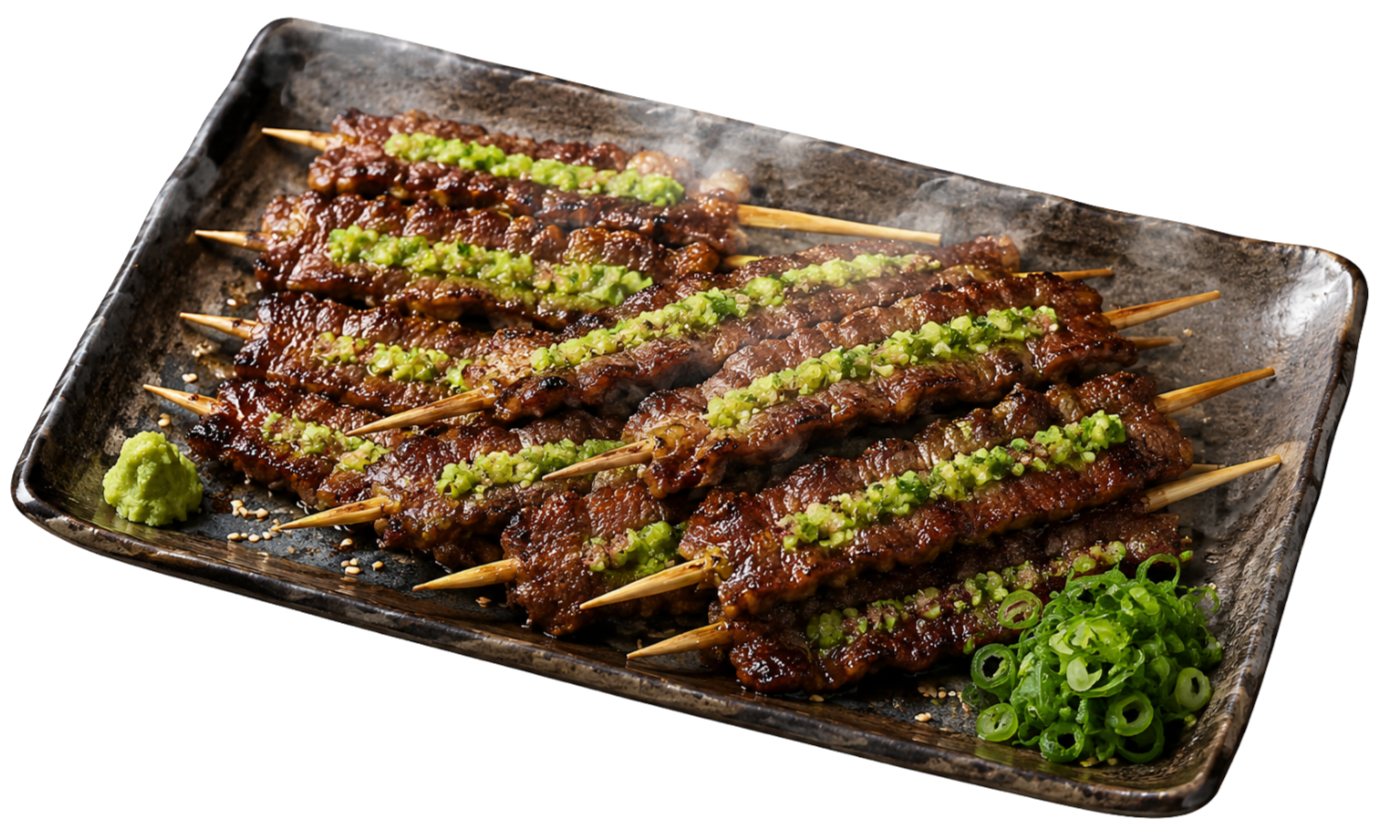 Yakitori catering spread