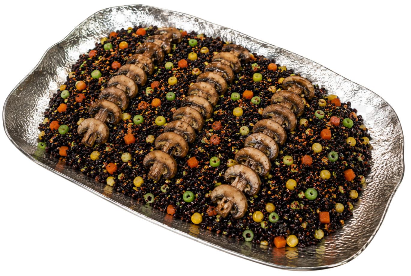 Forbidden rice platter