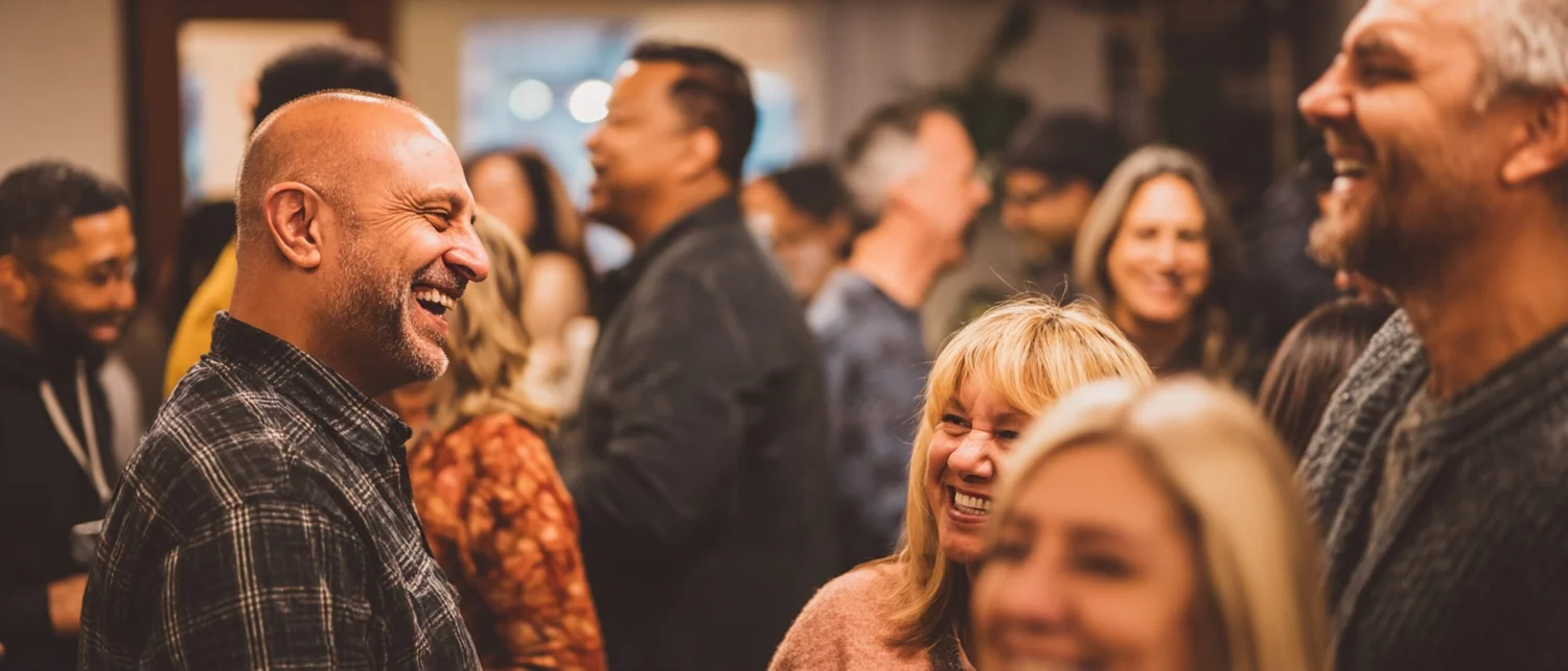 A formal cocktail reception at a coastal California private event venue