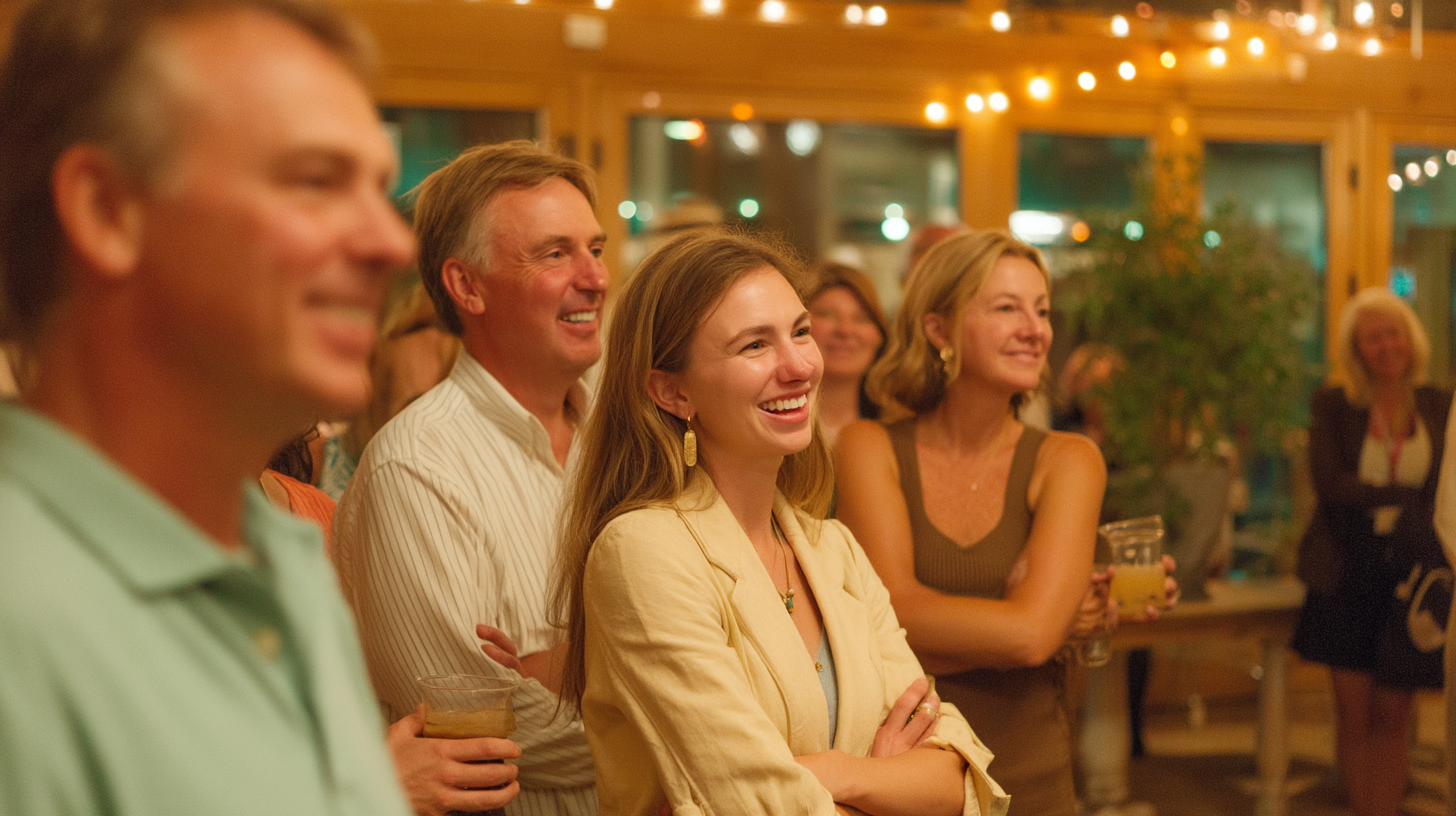 A graduation party gathering at a private venue