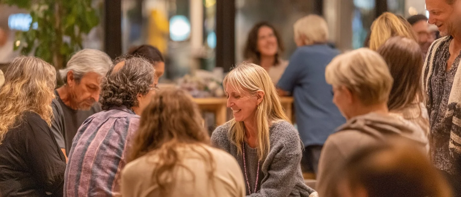 Evening dinner table in a private room after a team working session