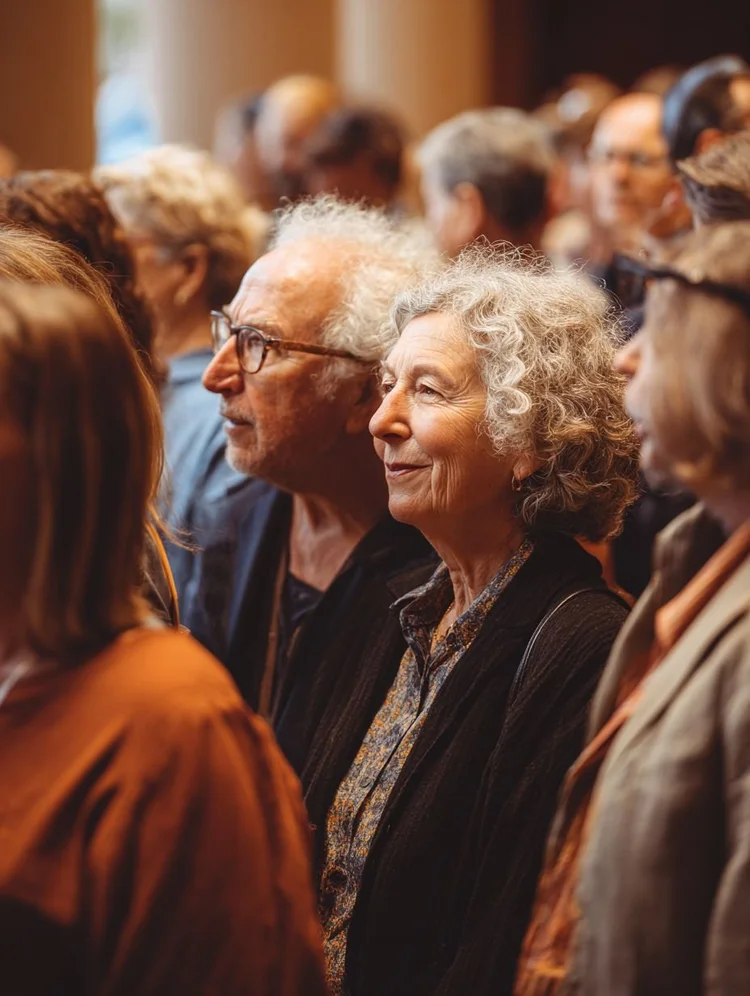 A couple at an intimate LA private dinner