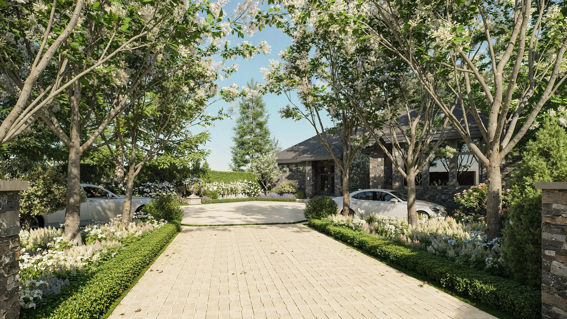 Photorealistic Driveway & Entrance CGI Render — Landscape Visualisation by DesignVis