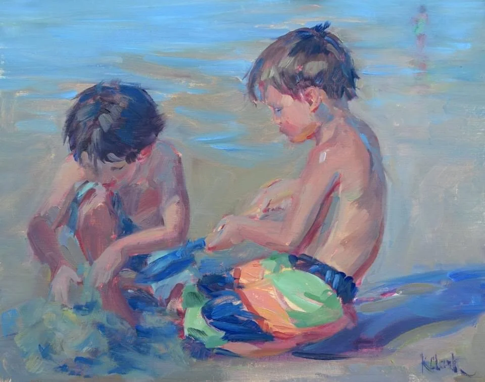 Building Castles, 11x14, Oil on Canvas