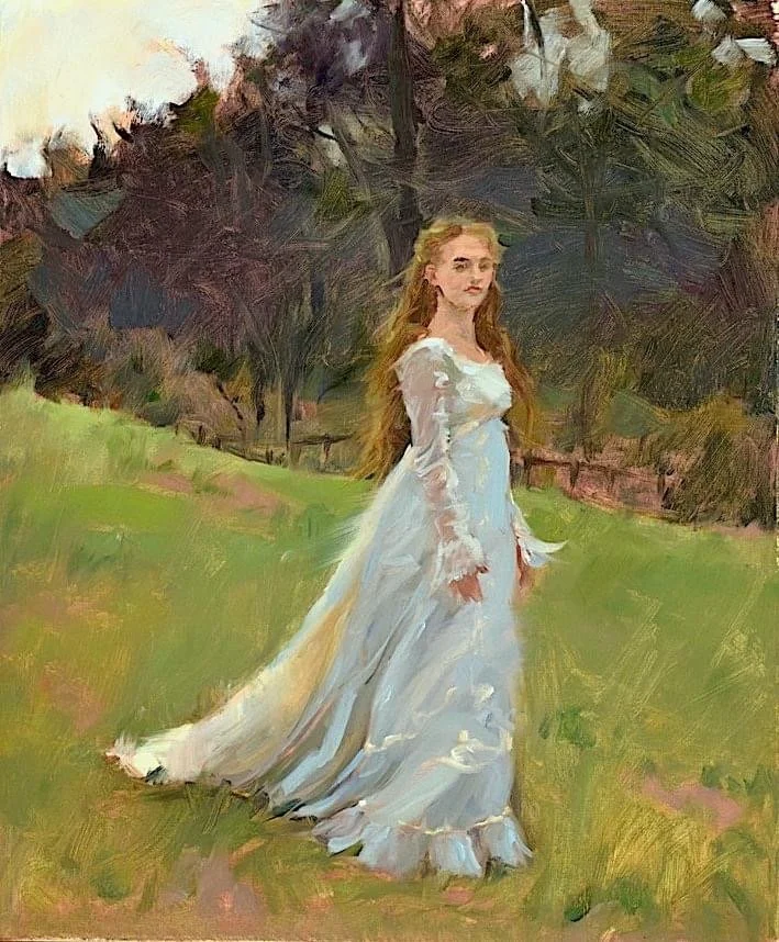 Bride of the Wildwood, 24x20, oil on Linen