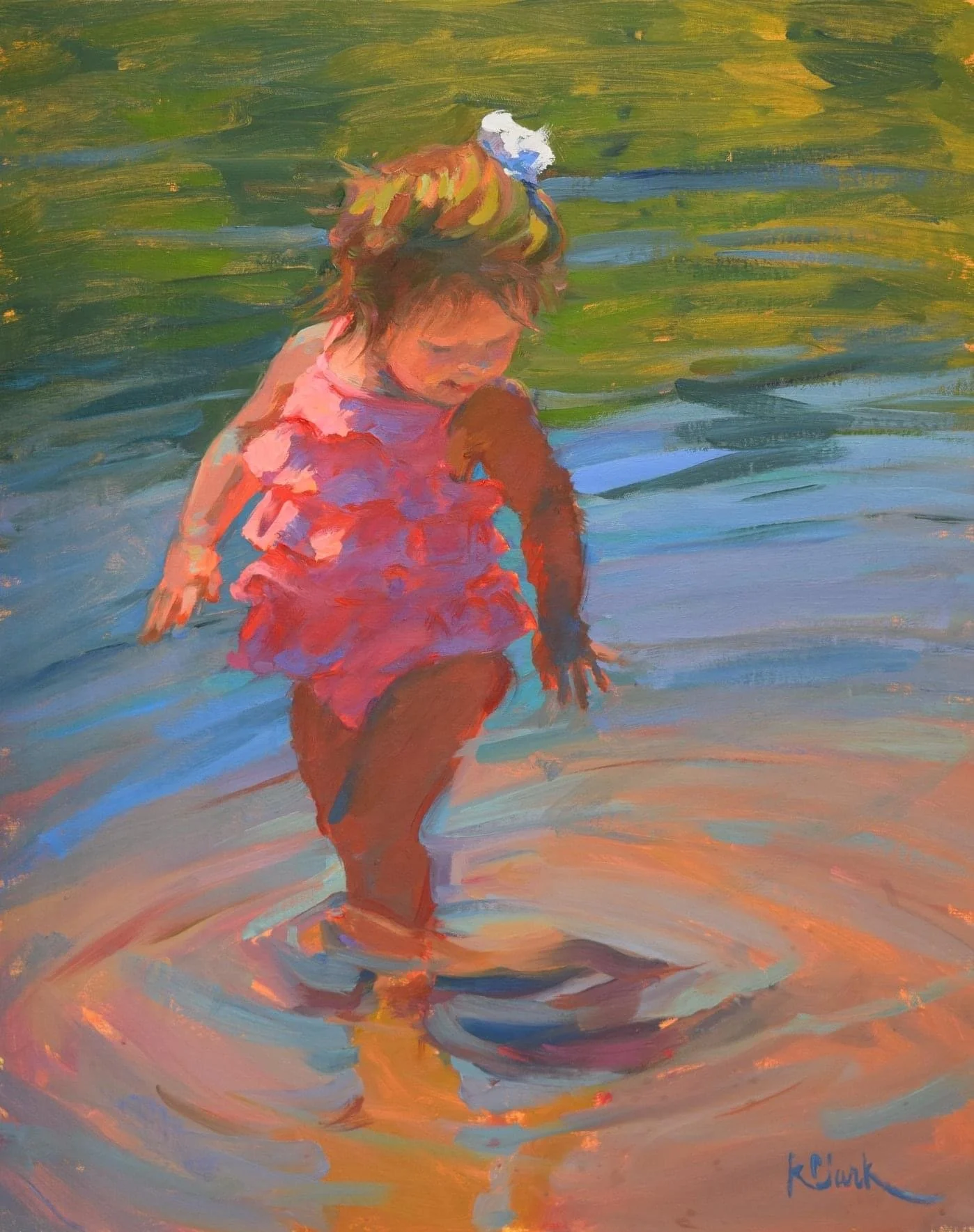 Ruffles and Ripples, 16x12, Oil on Linen  SOLD